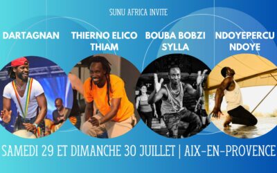 29 et 30 juillet 2023 – Stages danses et percus avec Sunu Africa