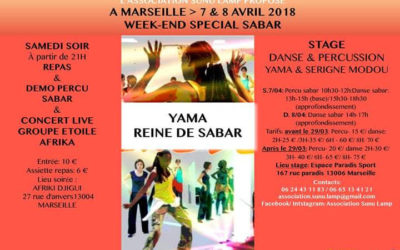 7 et 8 avril 2018 – Week-end sabar avec Yama reine de sabar